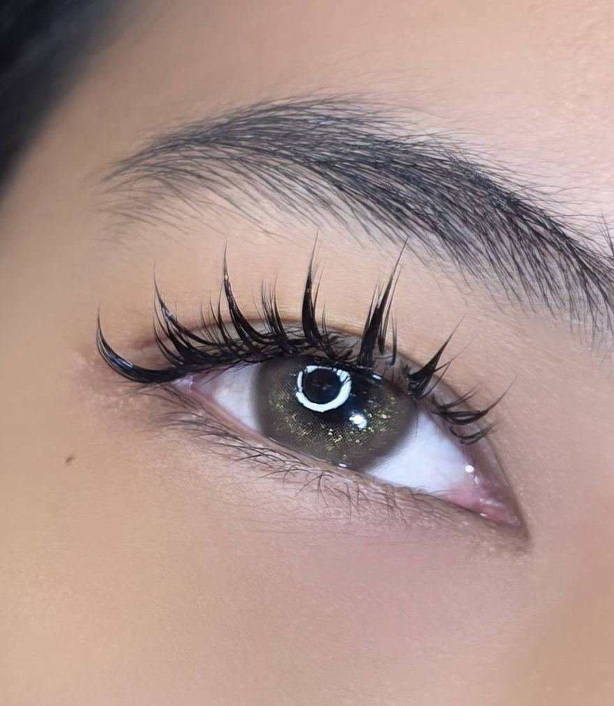 Anime lash extensions, client result 2 at Léora Lash Studio Bangkok