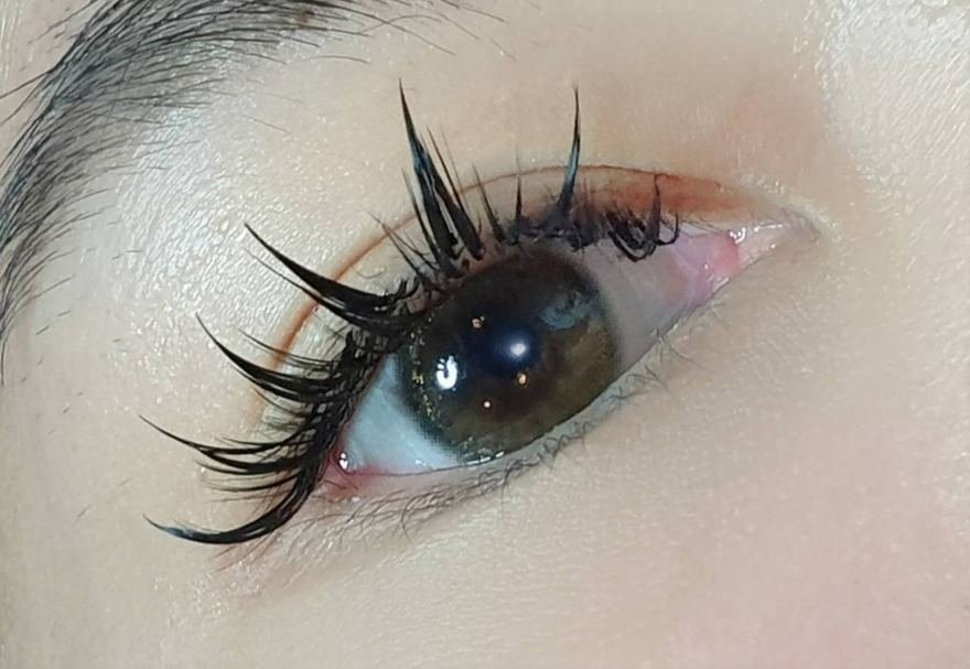 Anime lash extensions, client result 4 at Léora Lash Studio Bangkok